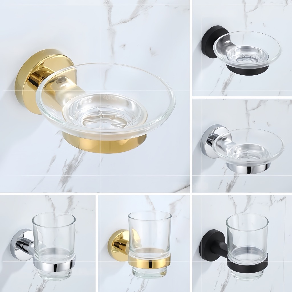 Cốc đánh răng thủy tinh, Cốc ngấn đánh răng thủy tinh, Ly súc miệng trong phòng tắm