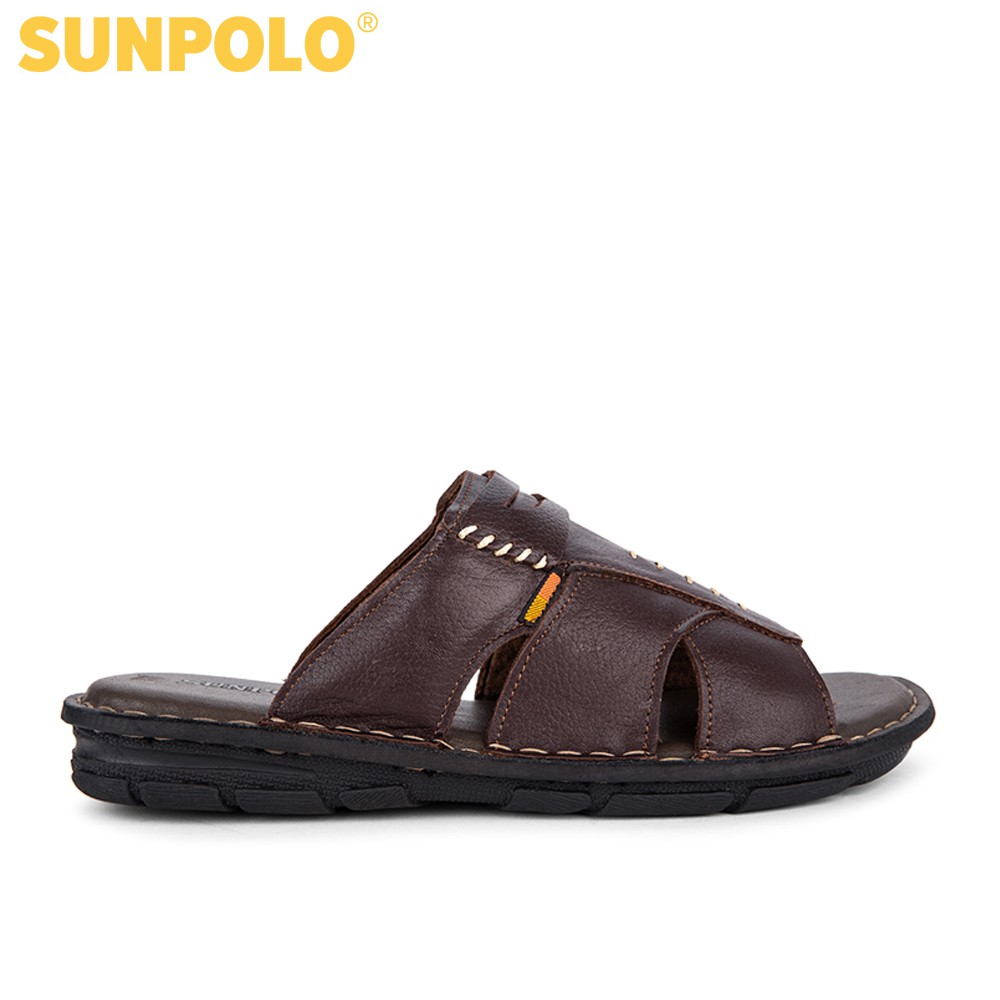 Dép Quai Ngang Nam Da Bò - AQN009