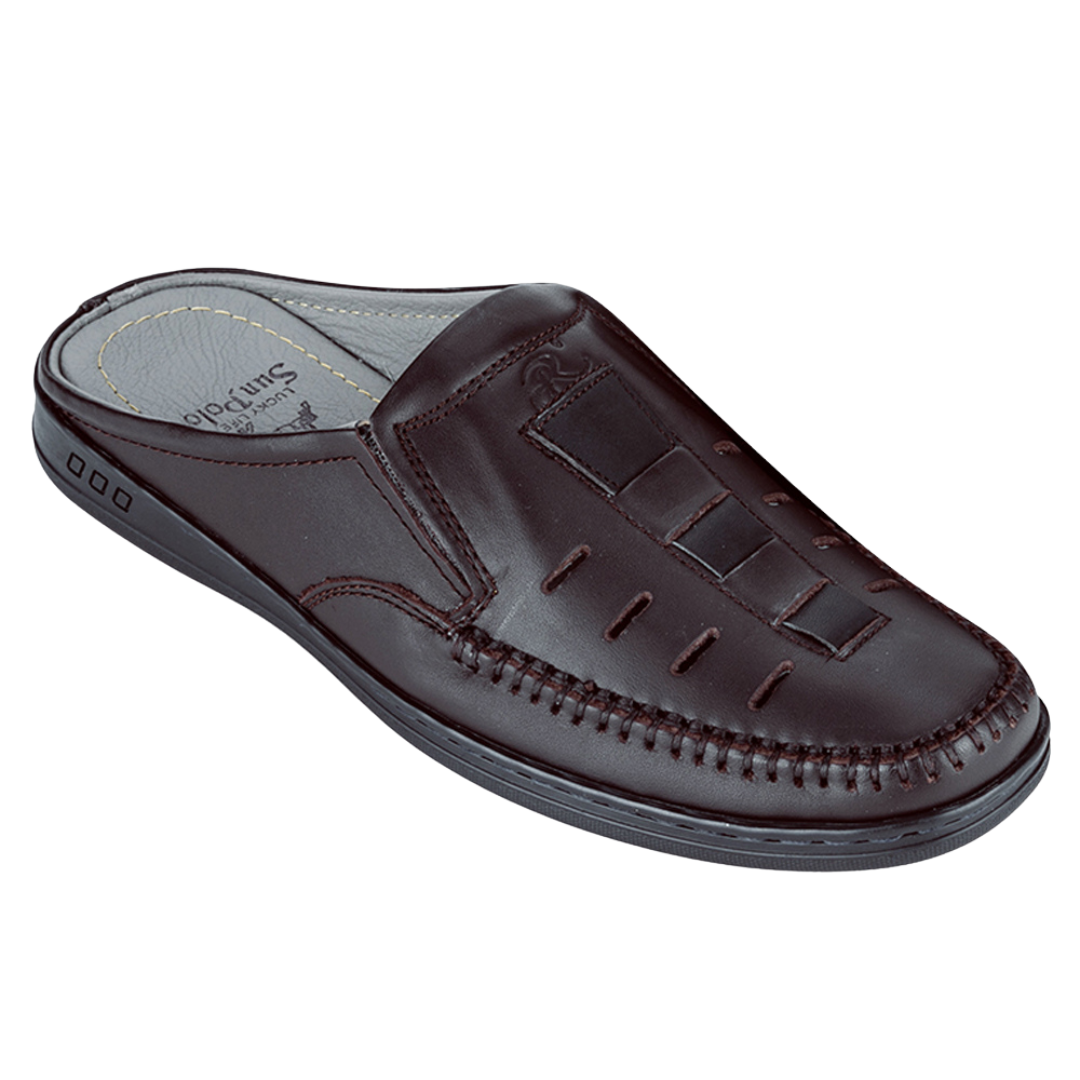 Dép Sapo Bít Mũi Nam SPO194 Da Bò