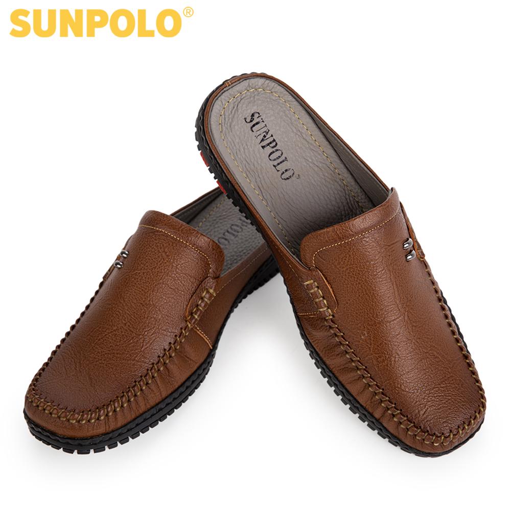 Dép sapo Giày sục da bò đế cao su SPO322