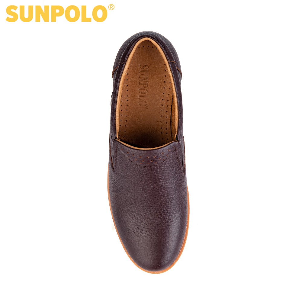 Giày Mọi Nam SUMU01 Da Bò Nâu