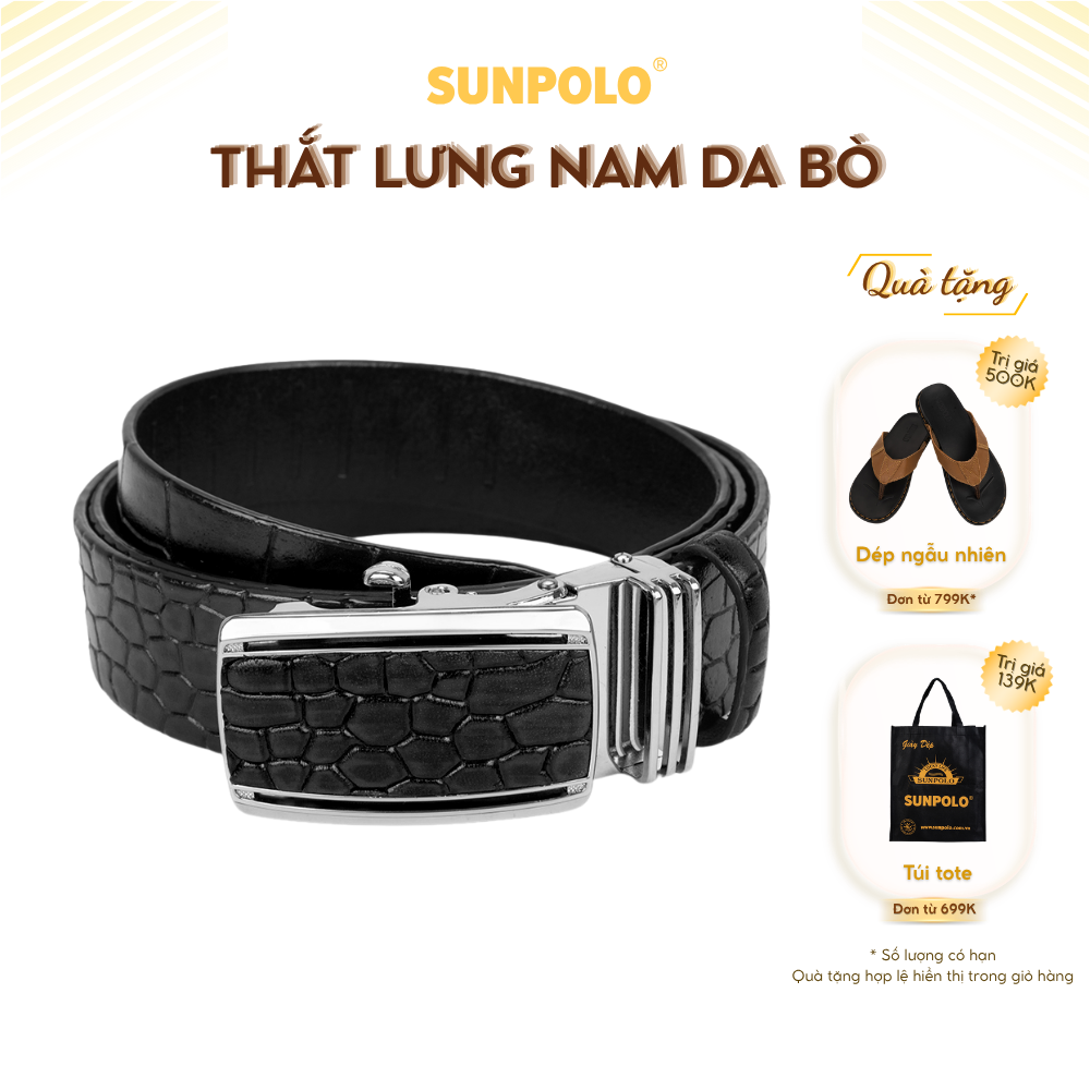 Dây nịt da bò BSAL50 khóa cài tự động