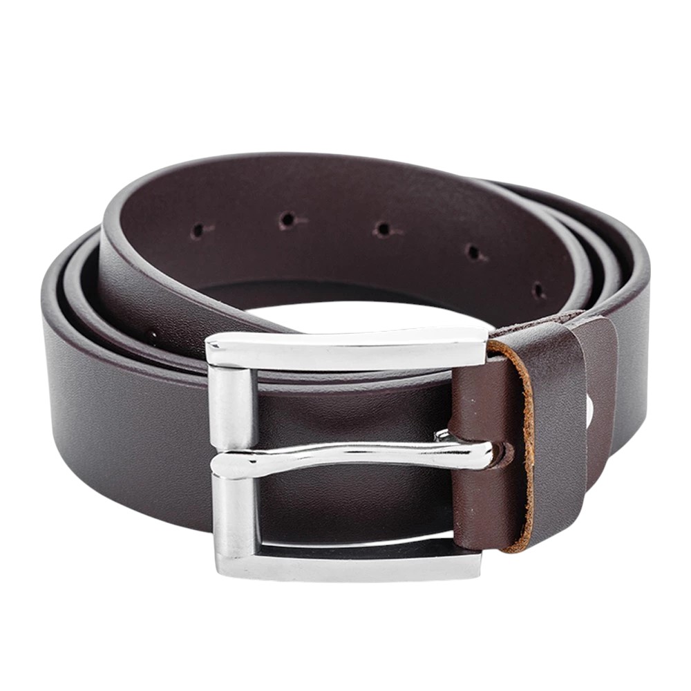Dây nịt nam da bò BELT03 đầu khóa kim xỏ lỗ
