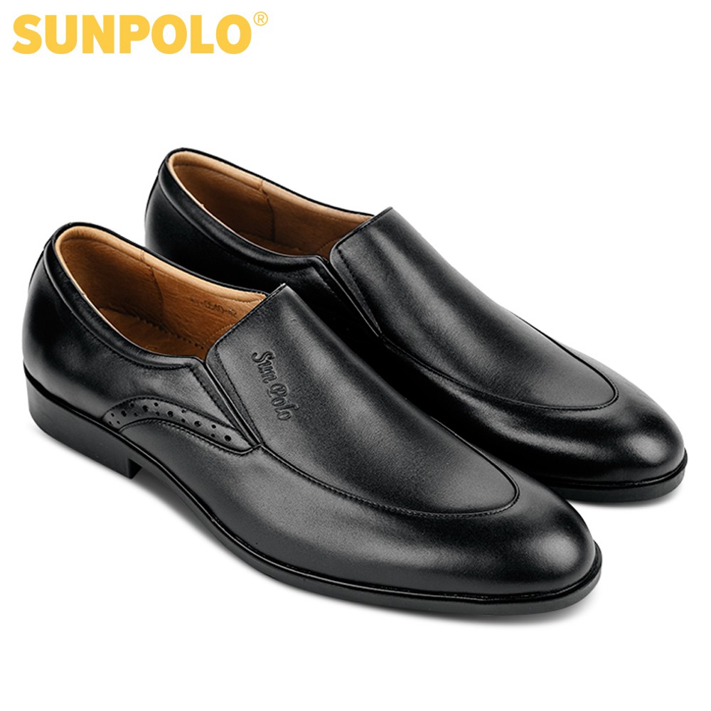 Giày Tây Nam KT0540 Da Bò Nâu Đen