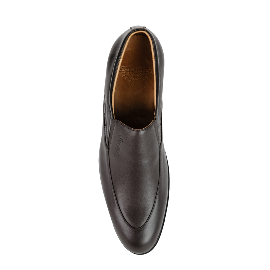 Giày Tây Nam KT0540 Da Bò Nâu Đen