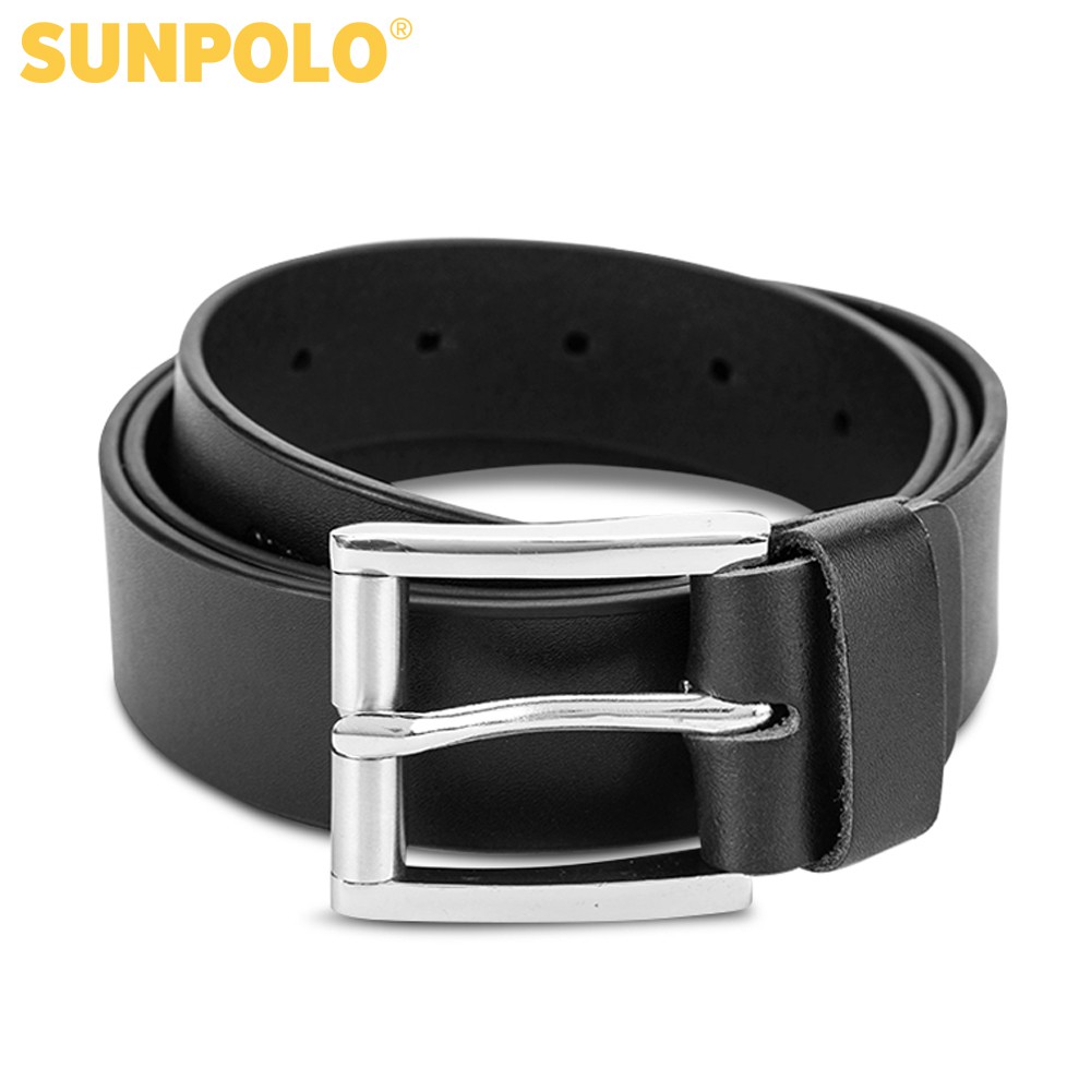 Dây nịt nam da bò BELT03 đầu khóa kim xỏ lỗ