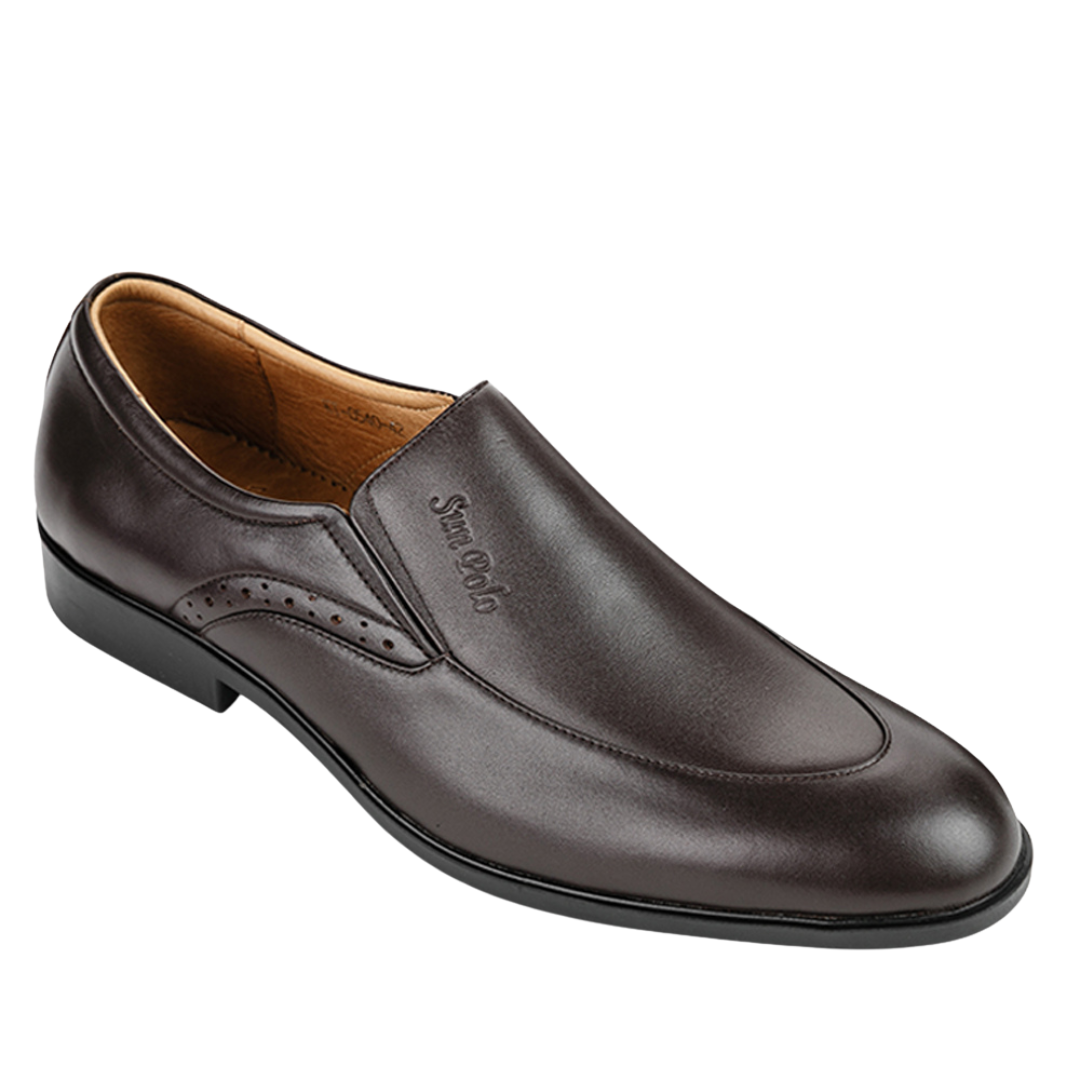 Giày Tây Nam KT0540 Da Bò Nâu Đen