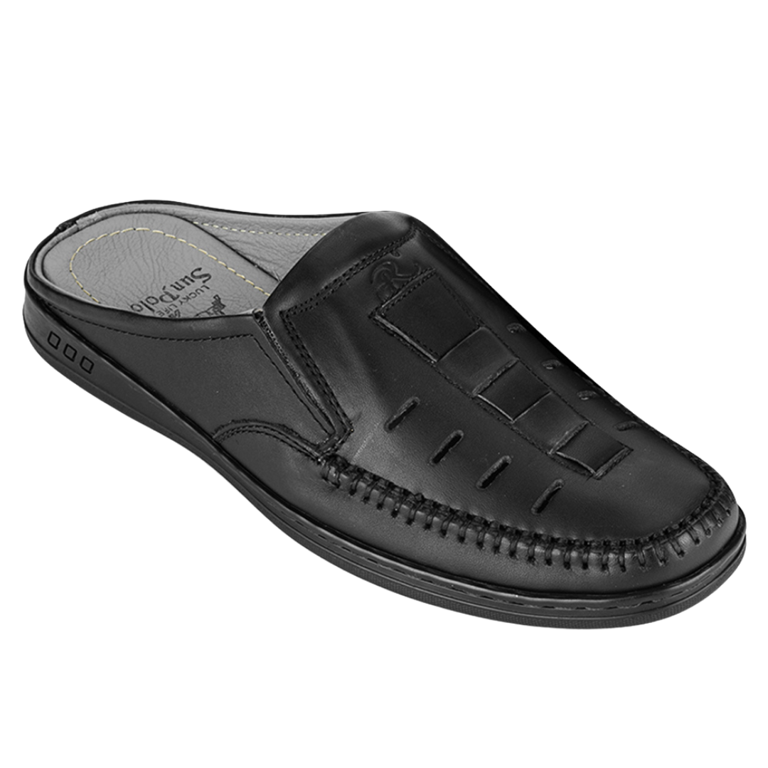 Dép Sapo Bít Mũi Nam SPO194 Da Bò