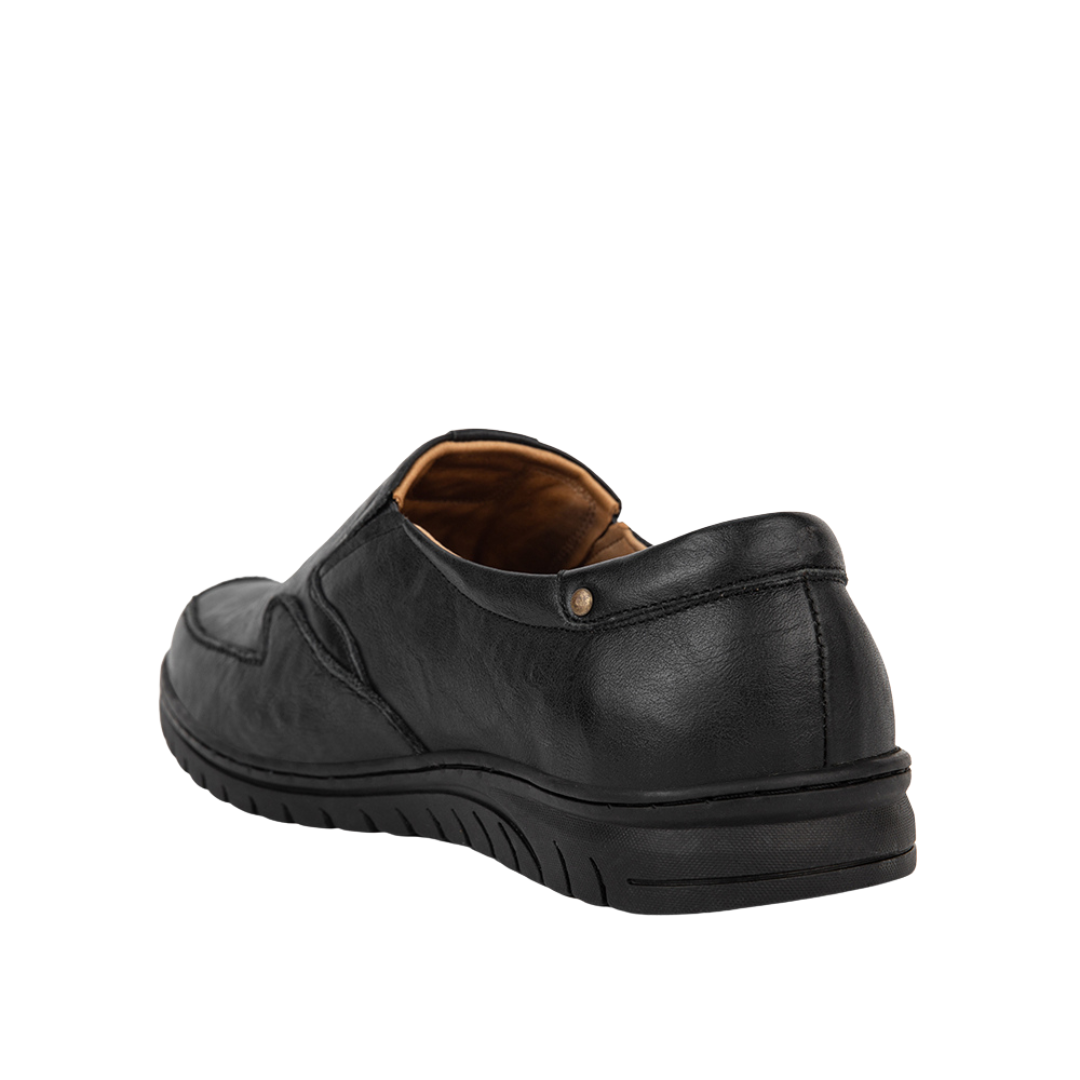 Giày lười nam SUS511 da bò mũi tròn có 2 phiên bản màu Đen/Nâu