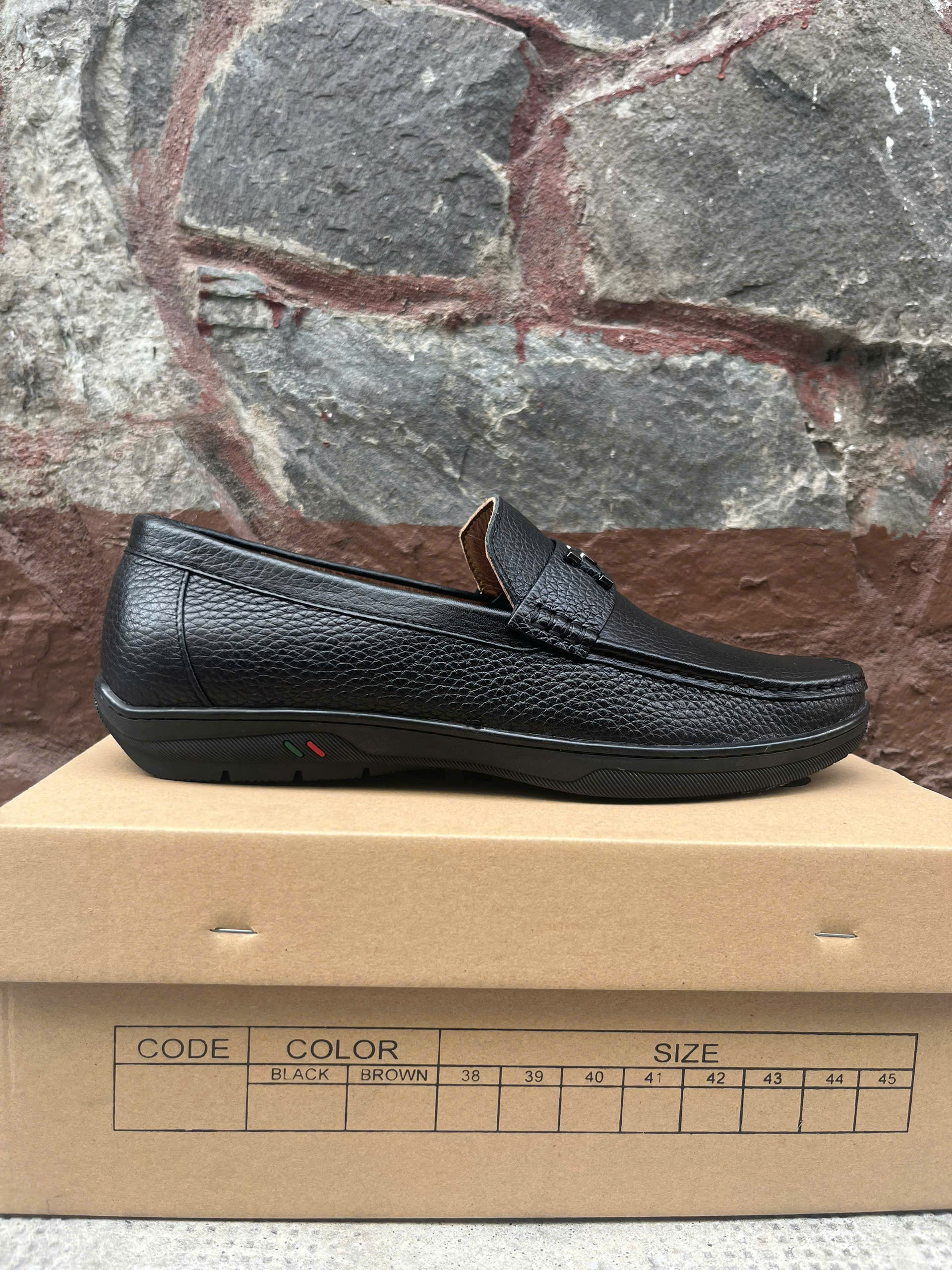 Giày lười FUS732 da bò cao cấp