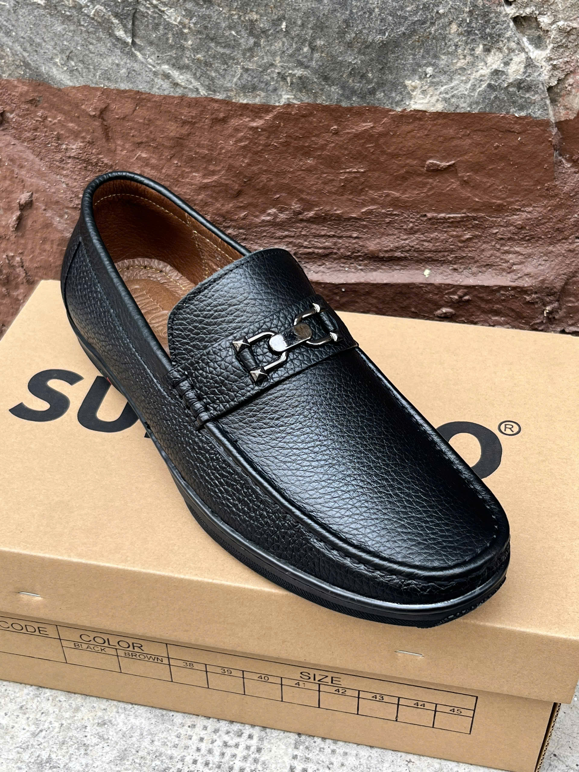 Giày lười FUS732 da bò cao cấp