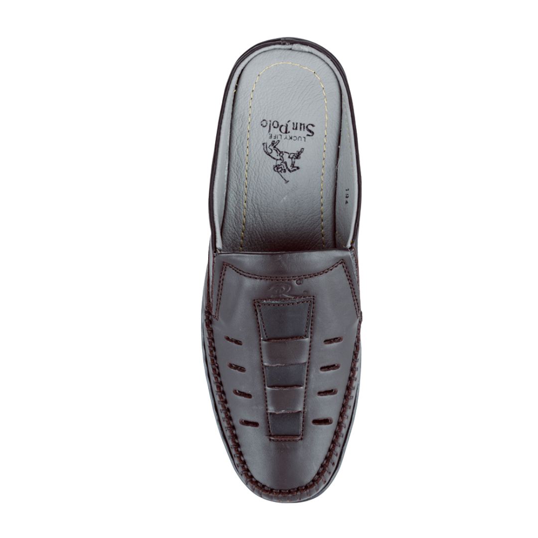 Dép Sapo Bít Mũi Nam SPO194 Da Bò