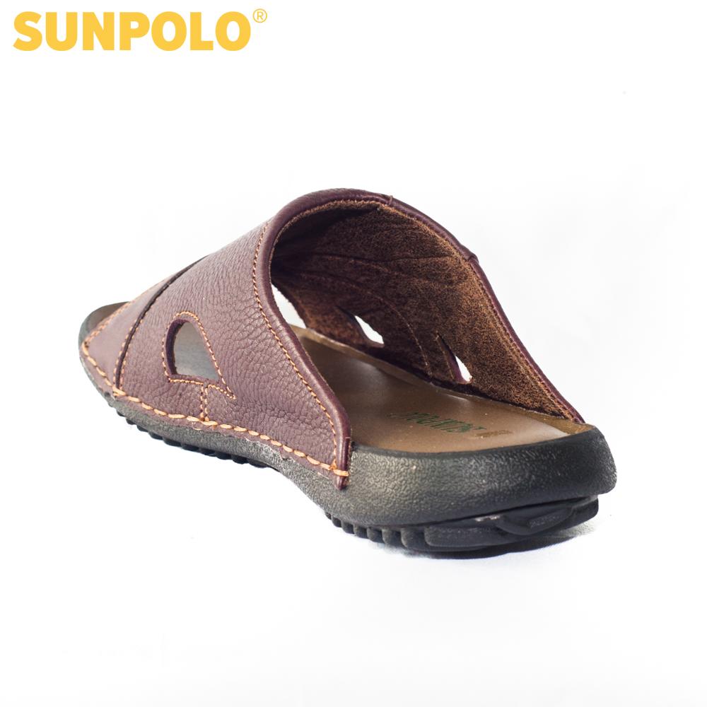 Dép Quai Ngang Nam DQN032 Da Bò Cao Cấp