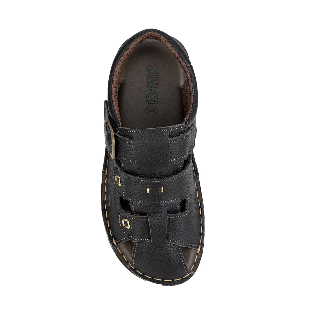Sandals Bít Mũi SDA020 Da Bò Cao Cấp