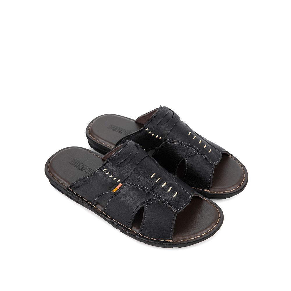 Dép Quai Ngang Nam Da Bò - AQN009