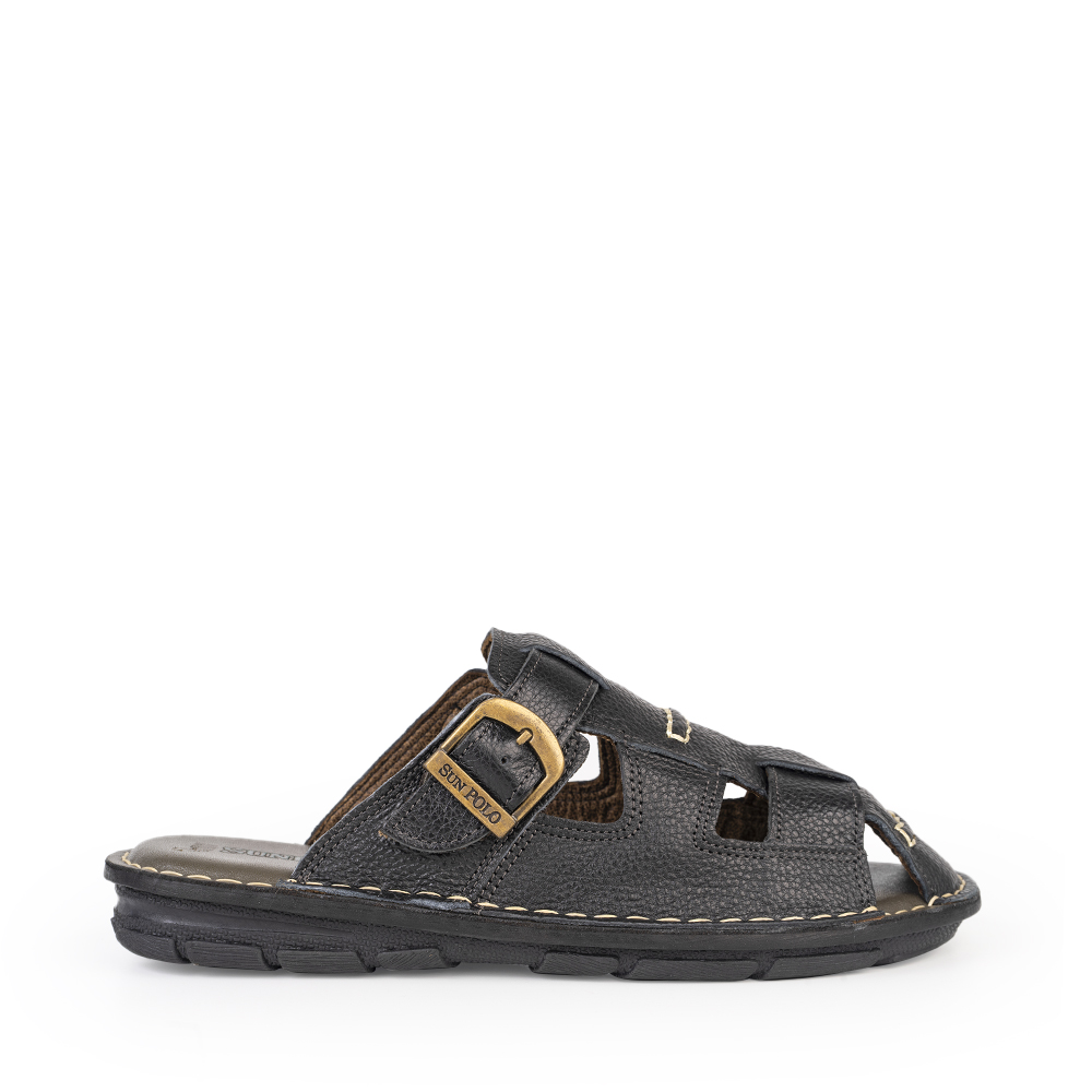 Dép bít mũi ABI019 Da Bò Cao Cấp