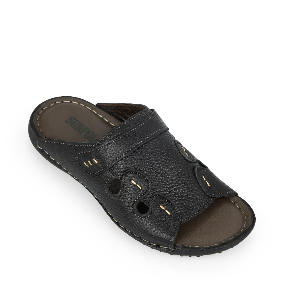 Dép Quai Ngang Nam DQN018 Da Bò Cao Cấp