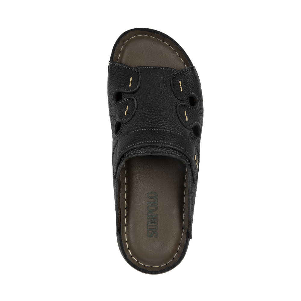 Dép Quai Ngang Nam DQN018 Da Bò Cao Cấp