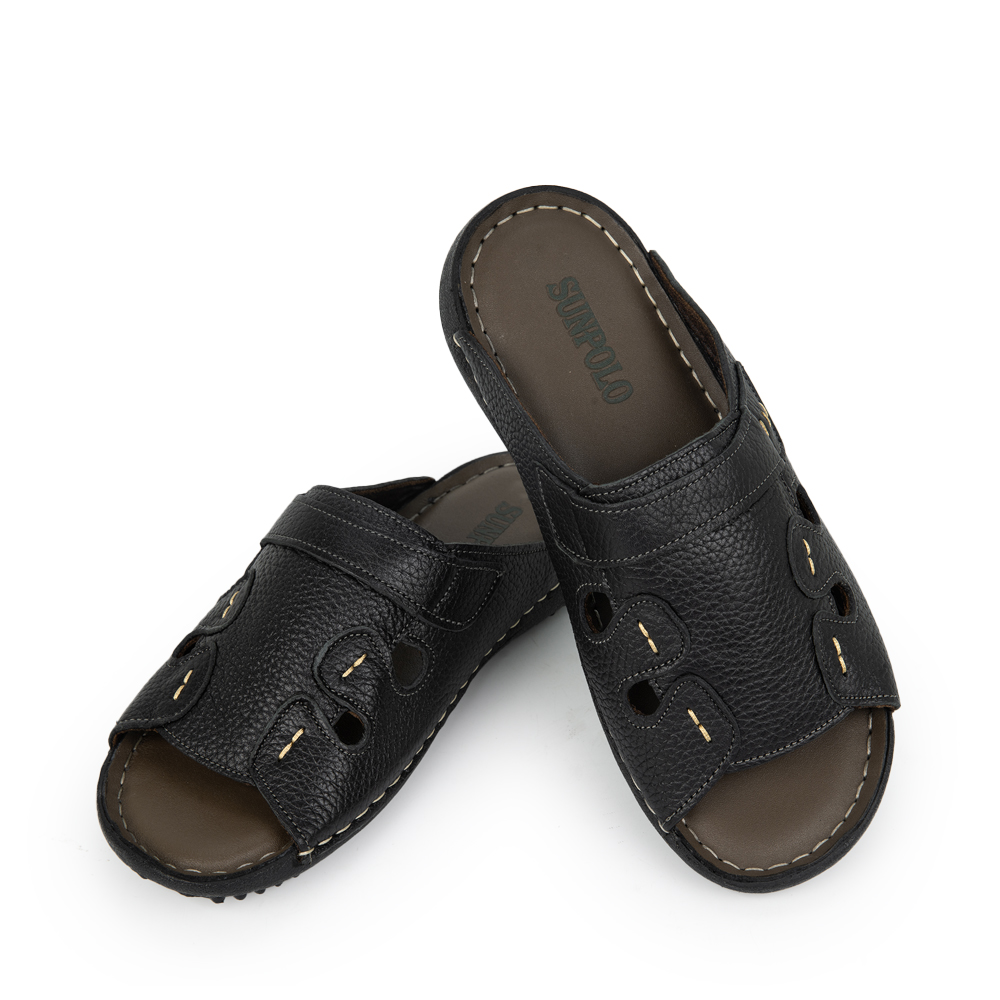 Dép Quai Ngang Nam DQN018 Da Bò Cao Cấp