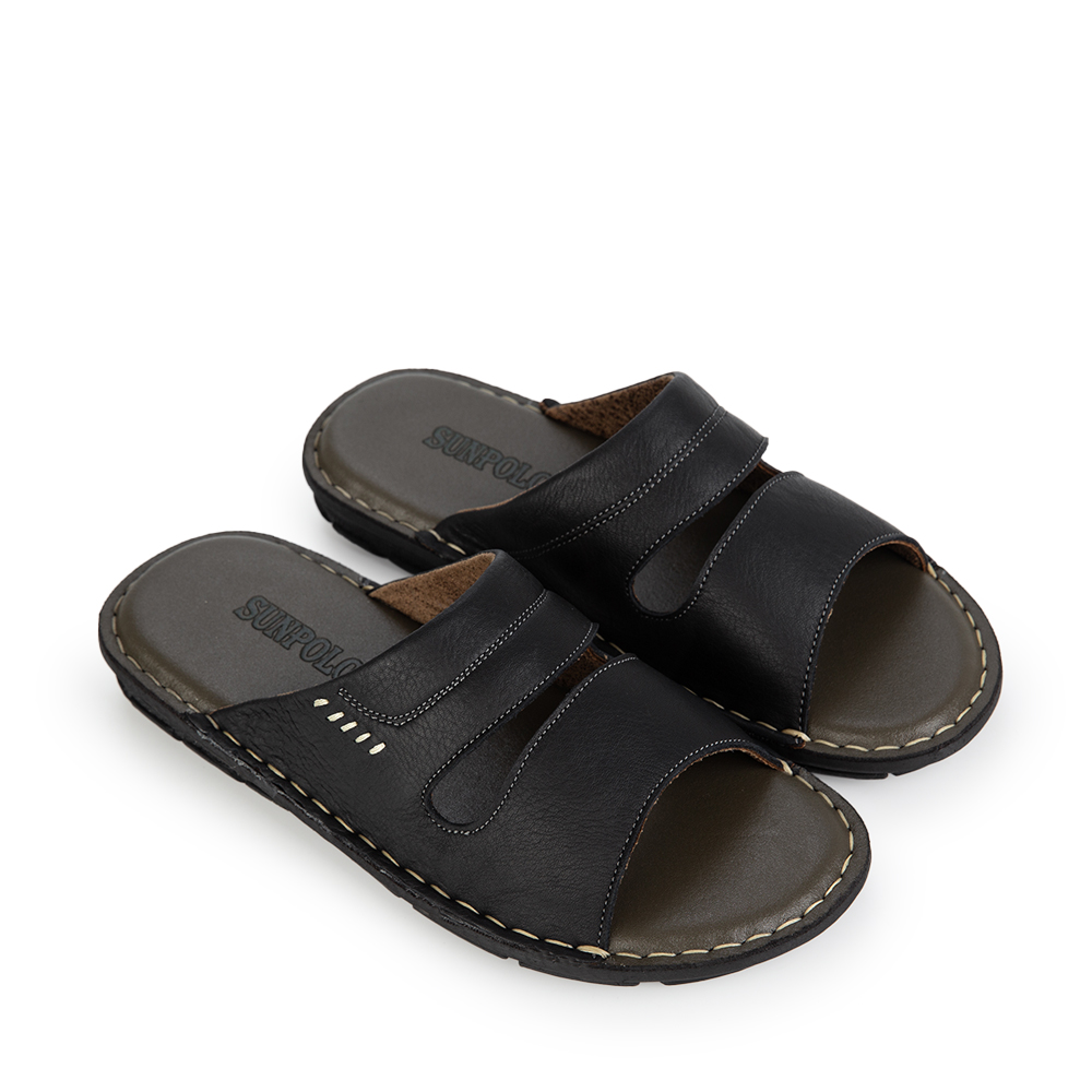 Dép Quai Ngang AQN027 Da Bò cao cấp