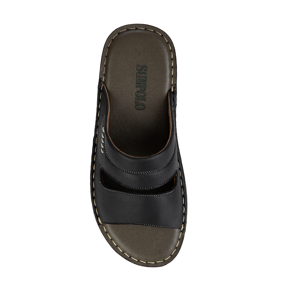 Dép Quai Ngang AQN027 Da Bò cao cấp