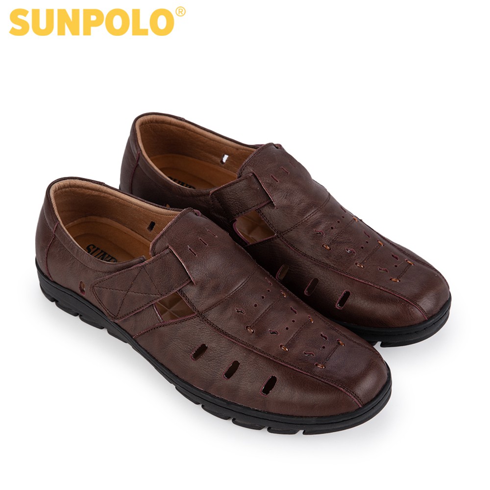 Giày Rọ Nam Da Bò Cao Cấp SUNPOLO STA682