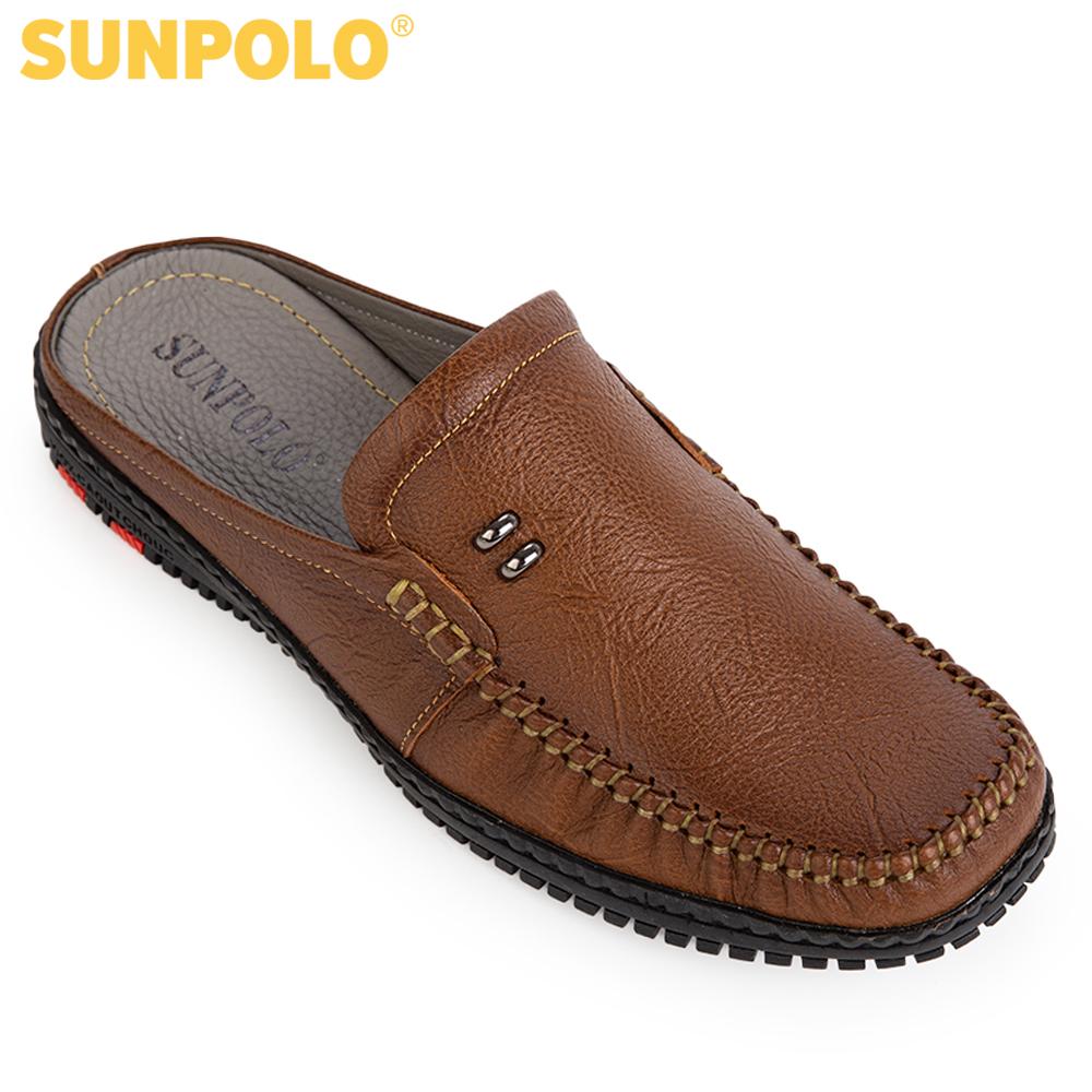 Dép sapo Giày sục da bò đế cao su SPO322
