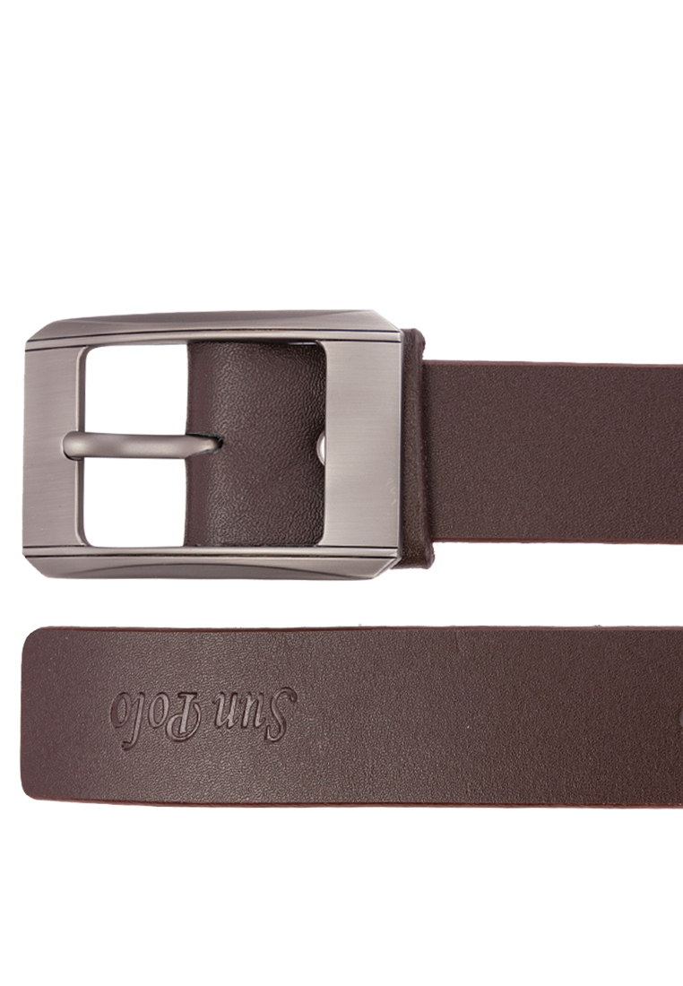 Dây nịt nam da bò SUNPOLO Đen Nâu - BS01DN Dây nịt nam da bò SUNPOLO Đen Nâu - BS01DN