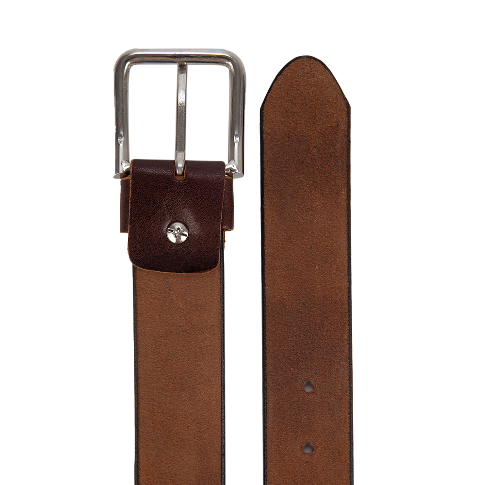 Dây nịt Nam Da Bò BSRC01 Họa Tiết Rồng SUNPOLO Khóa Kim Không Gỉ Nâu