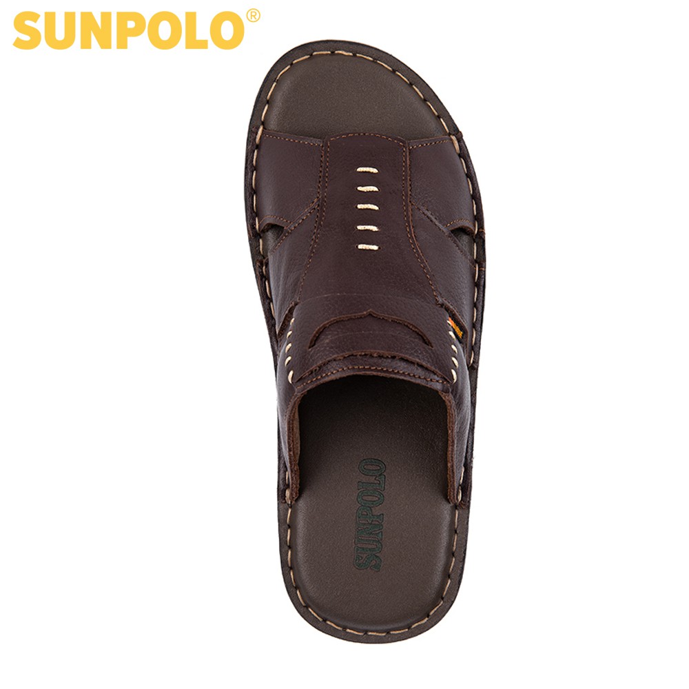 Dép Quai Ngang Nam Da Bò - AQN009