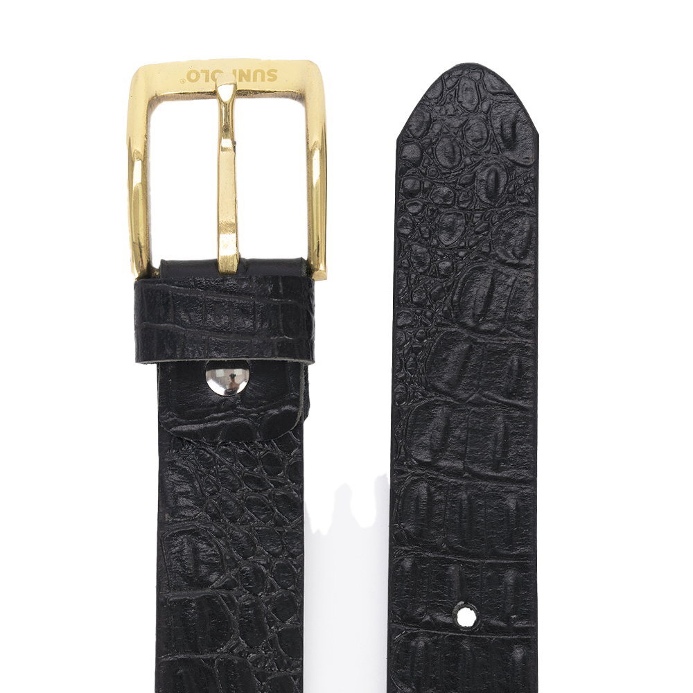 Dây nịt nam da bò khóa kim BELT60 SUNPOLO