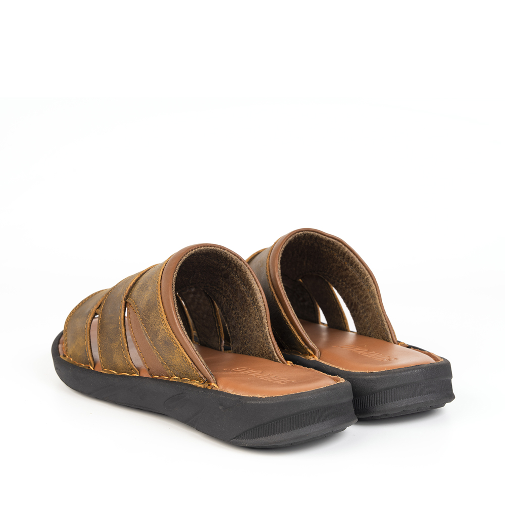 Dép Quai Ngang Nam Da Bò SUNPOLO FQN063