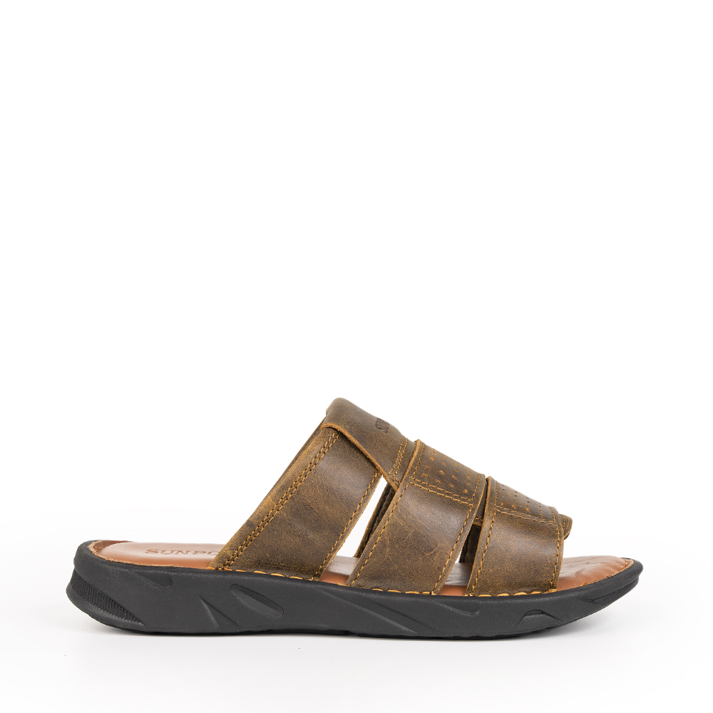 Dép Quai Ngang Nam Da Bò SUNPOLO FQN062