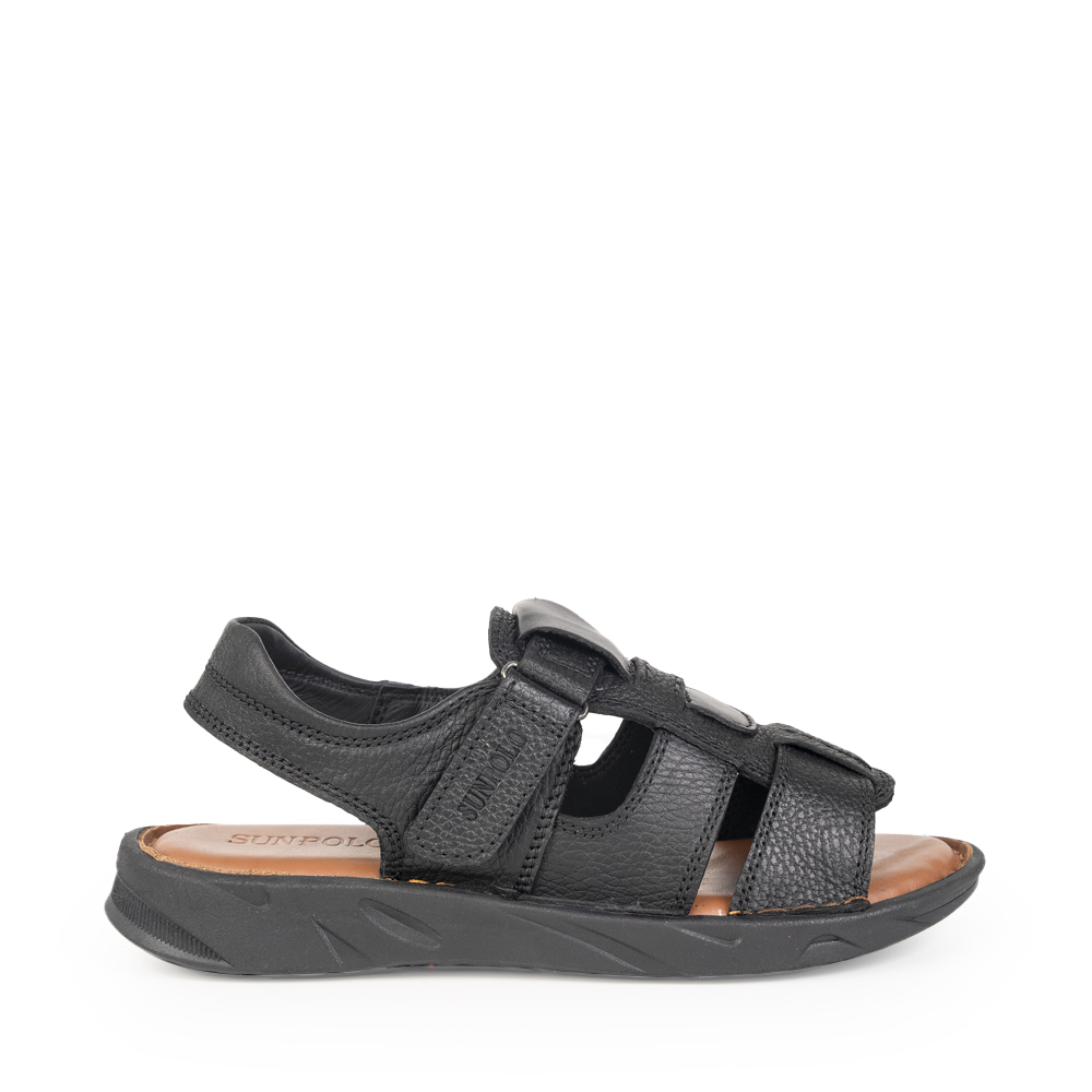 Xăng Đan Nam Da Bò Cao Cấp SUNPOLO Sandals SDF060 Đi Học, Đi Chơi