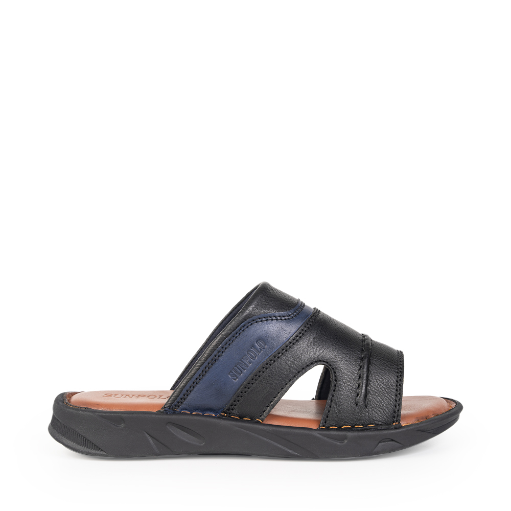 Dép Quai Ngang Nam Da Bò SUNPOLO FQN061