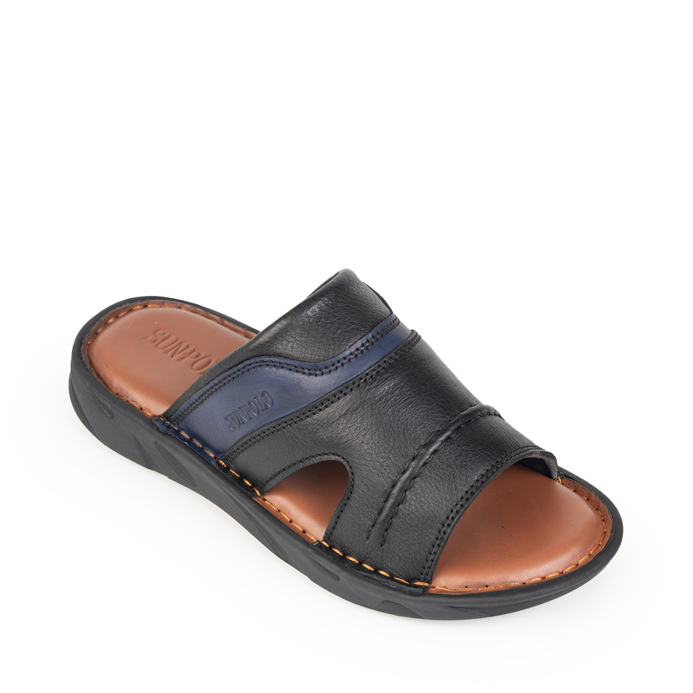 Dép Quai Ngang Nam Da Bò SUNPOLO FQN061