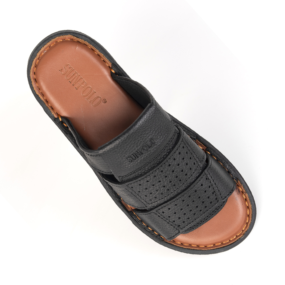 Dép Quai Ngang Nam Da Bò SUNPOLO FQN062