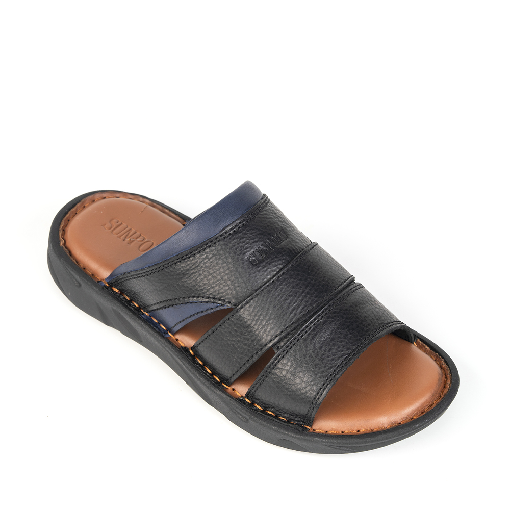 Dép Quai Ngang Nam Da Bò SUNPOLO FQN063