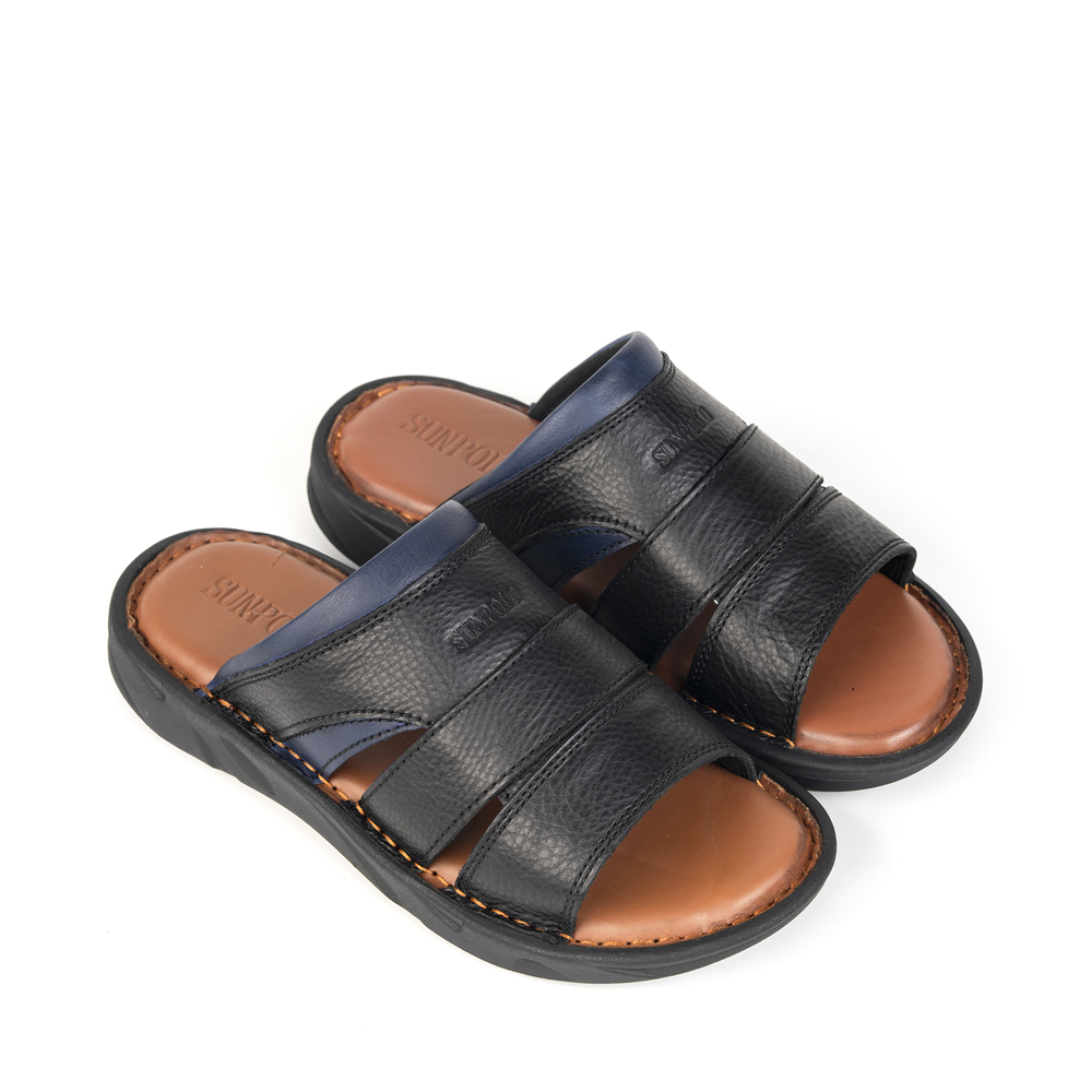 Dép Quai Ngang Nam Da Bò SUNPOLO FQN063