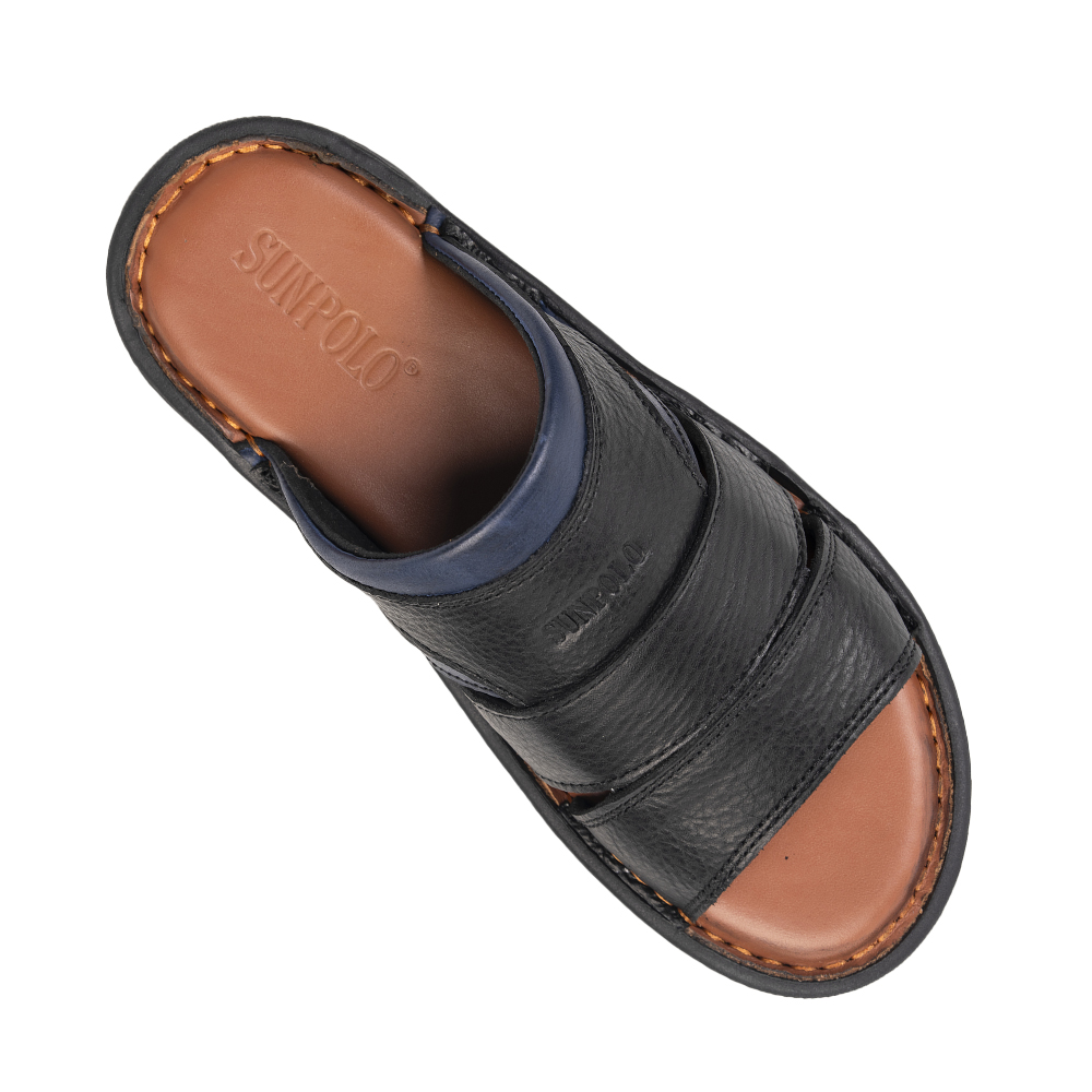 Dép Quai Ngang Nam Da Bò SUNPOLO FQN063