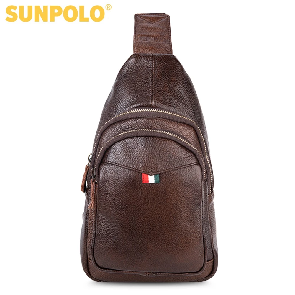 Túi Đeo Chéo Nam Da Bò Cao Cấp  STU102 Đen Nâu Bò