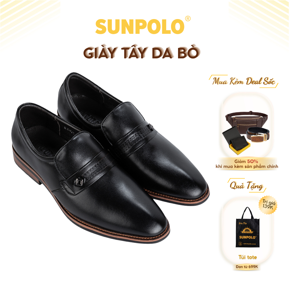 Giày Tây Nam TAY428 Da Bò SUNPOLO