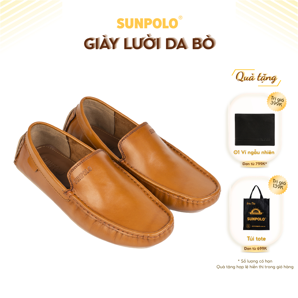 Giày lười nam MCS269 da bò cao cấp