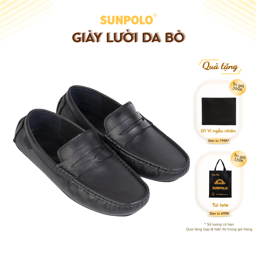 Giày lười nam MCS268 da bò cao cấp
