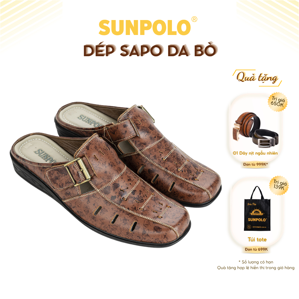 Dép Sapo SPO006 Da Bò Cao Cấp