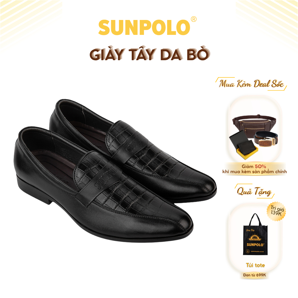 Giày Tây Nam TAY217 Da Bò SUNPOLO