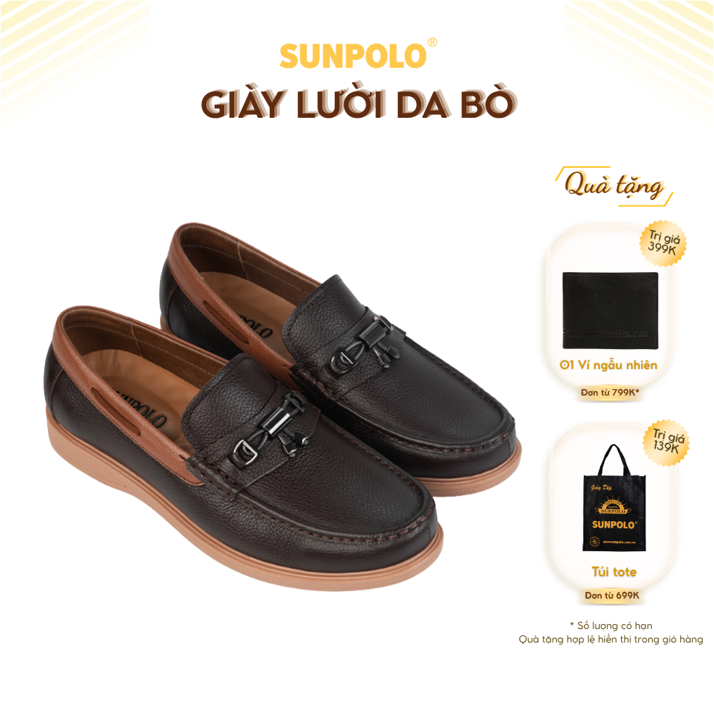 Giày mọi nam CS5163 da bò