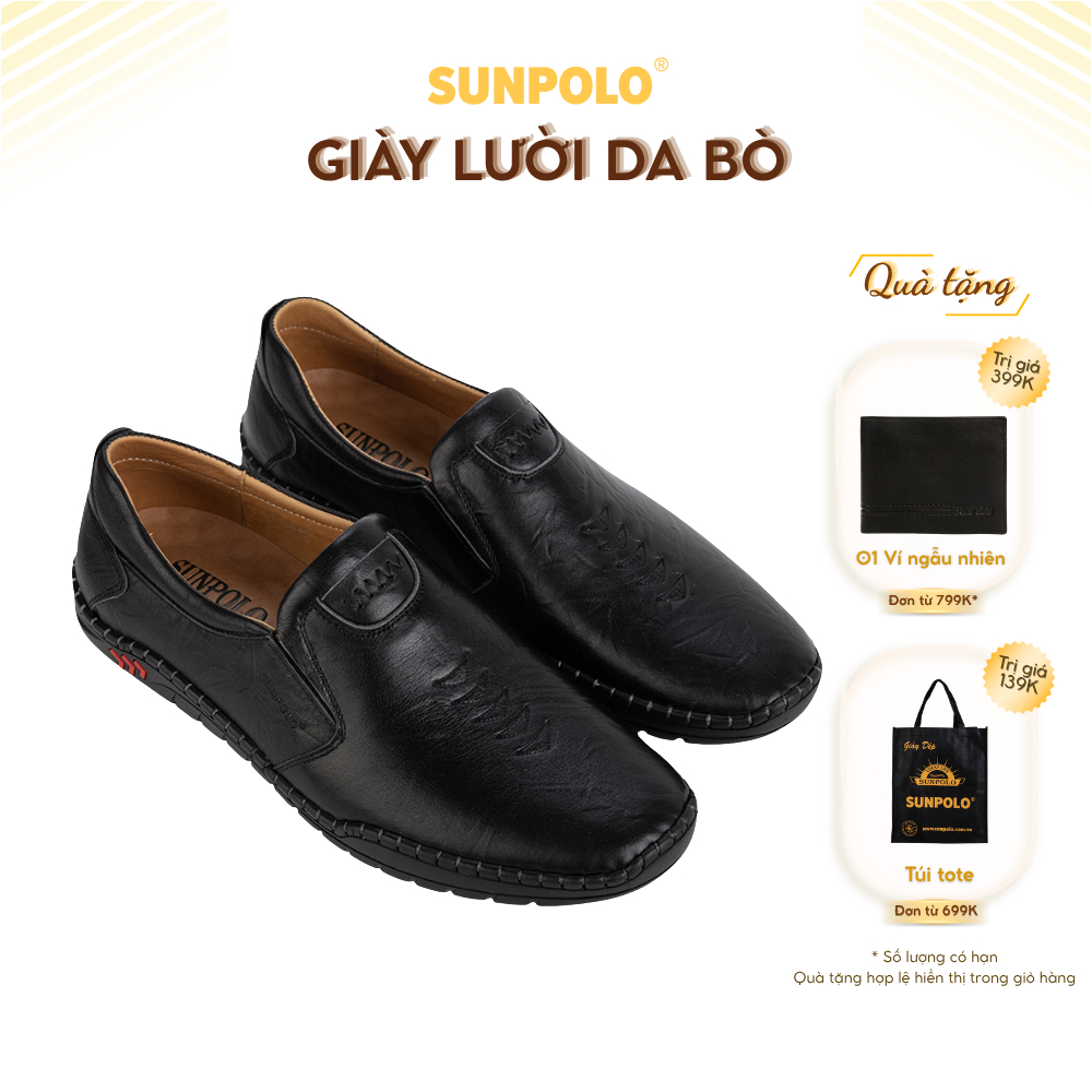 Giày lười da bò CS5052 Trẻ trung Nam tính