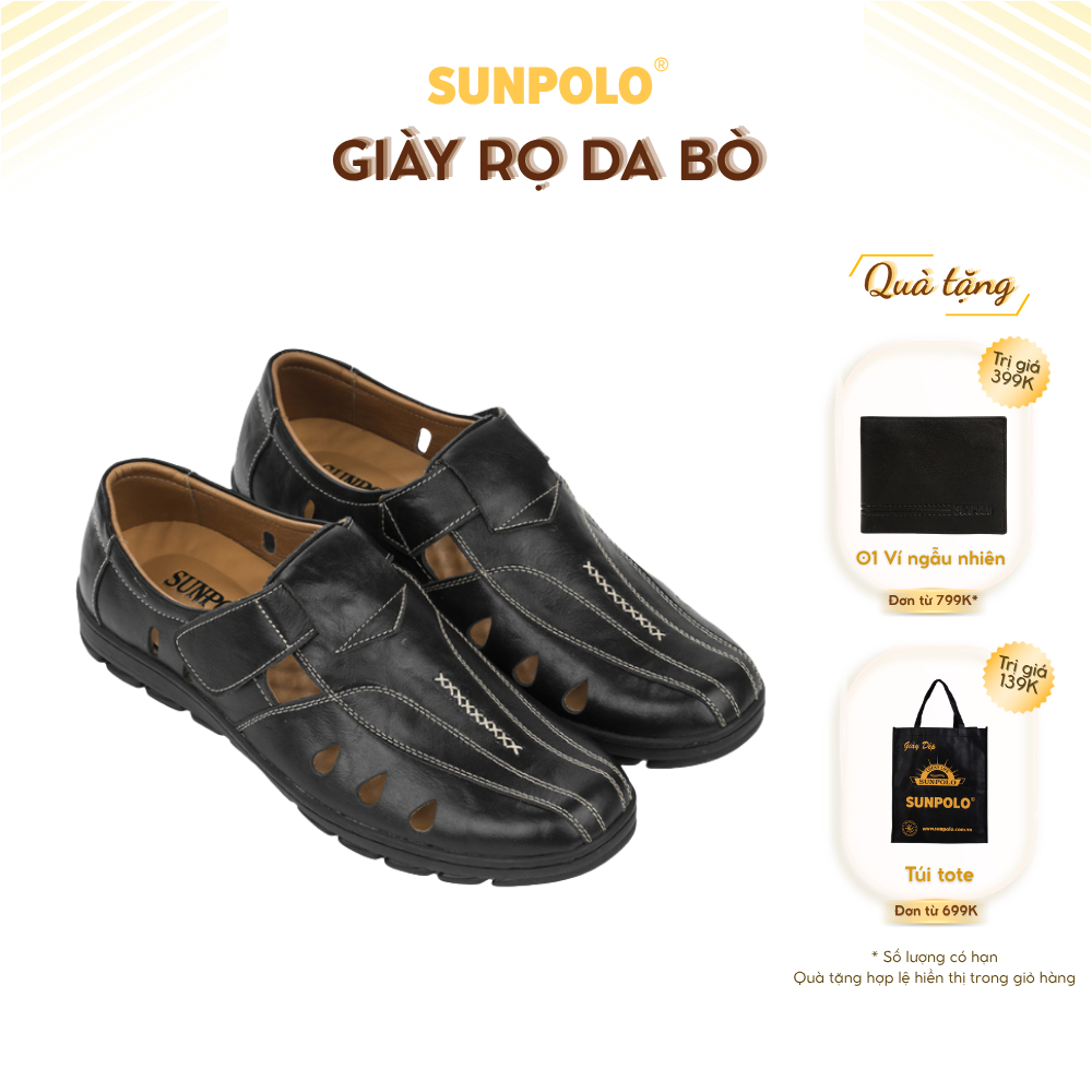 Giày Rọ Nam STA678 Da Bò SUNPOLO