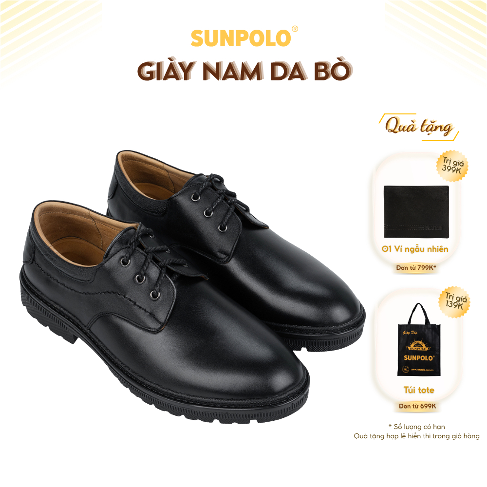 Giày nam XIPO02 da bò cao cấp Phong cách Retro